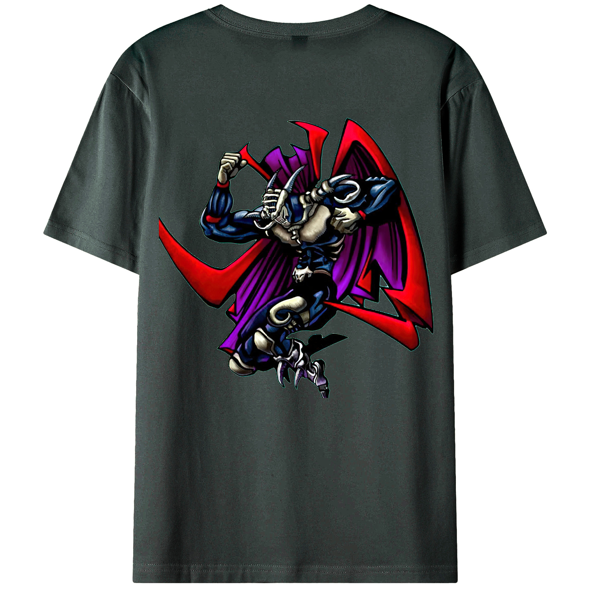 （画像用） 遊☆戯☆王 Yu-Gi-Oh! 綿100％ メンズ半袖Tシャツ（バックプリント） 通気性